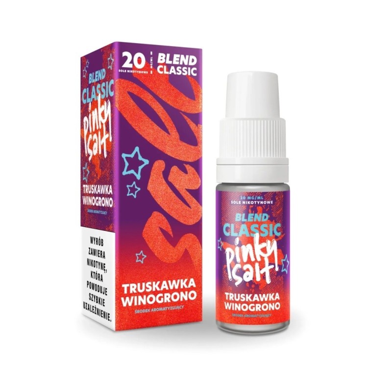 Liquid Pinky Vape Classic Salt 10ml - Fraise Raisin 20mg (A25) | Eliq Vapoteur
