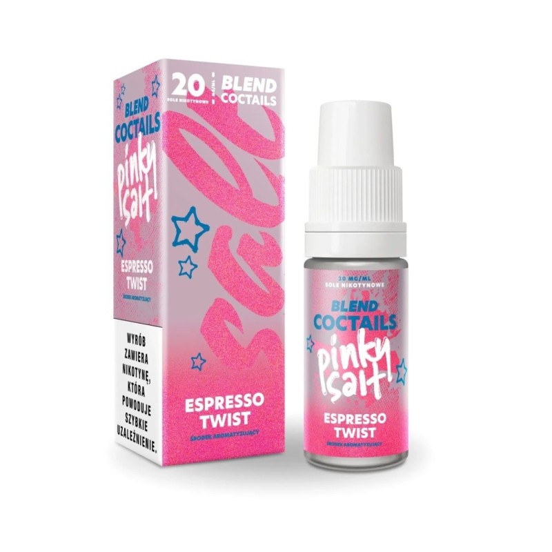 Liquid Pinky Vape Coctails Sel 10ml - Espresso Twist 20mg (A25) | Eliq Vapoteur