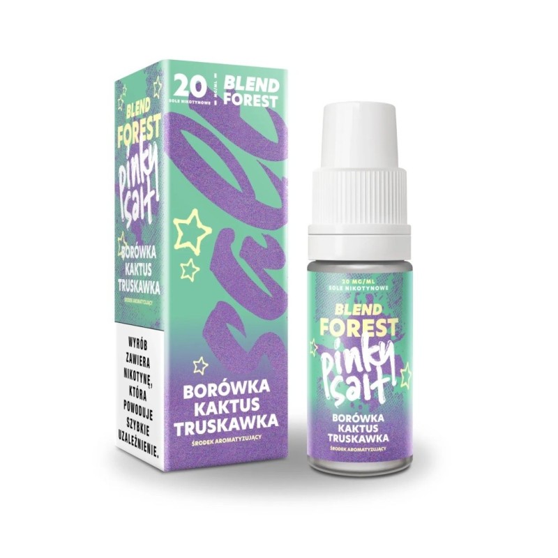 Liquid Pinky Vape Forest Salt 10ml - Myrtille Cactus Fraise 20mg (A25) | Eliq Vapoteur