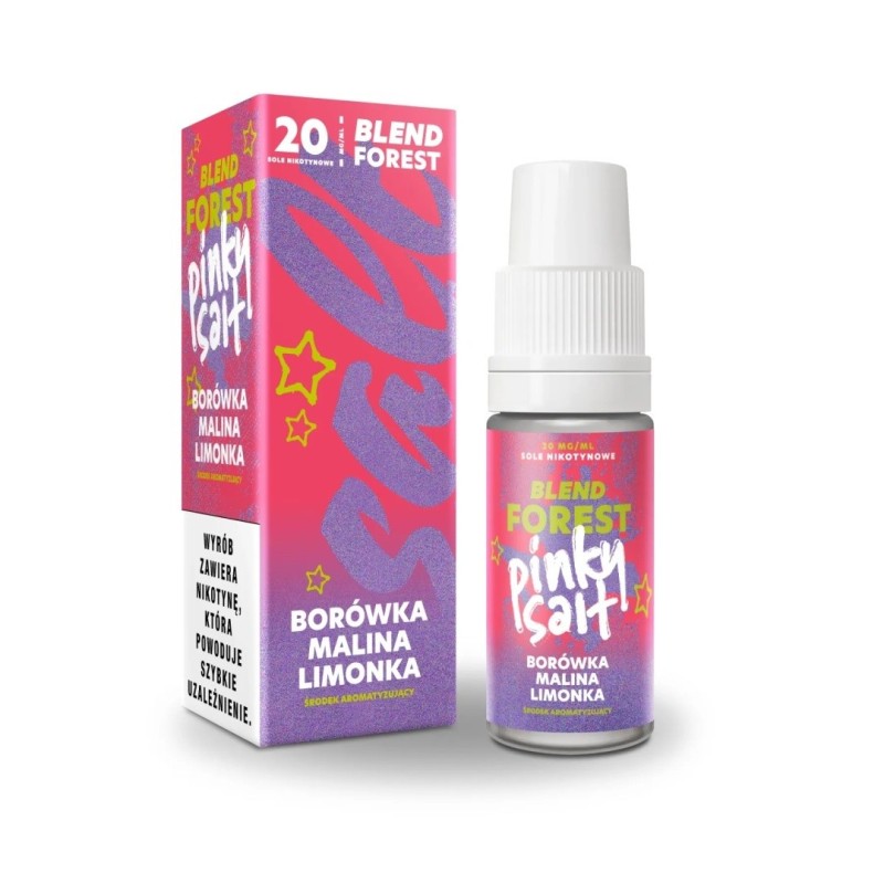 Liquid Pinky Vape Forest Salt 10ml - Myrtille Framboise Citron 20mg (A25) | Eliq Vapoteur