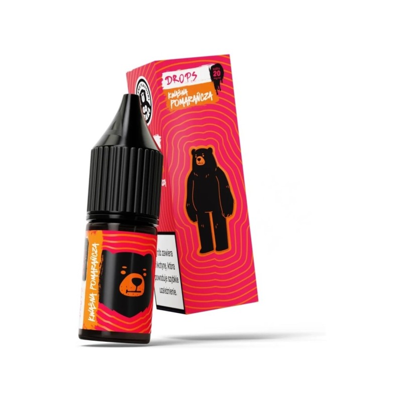 Liquid Go Bears Drops Salt 10ml - Kwaśna Pomarańcza 20mg (A25) | Eliq Vapoteur