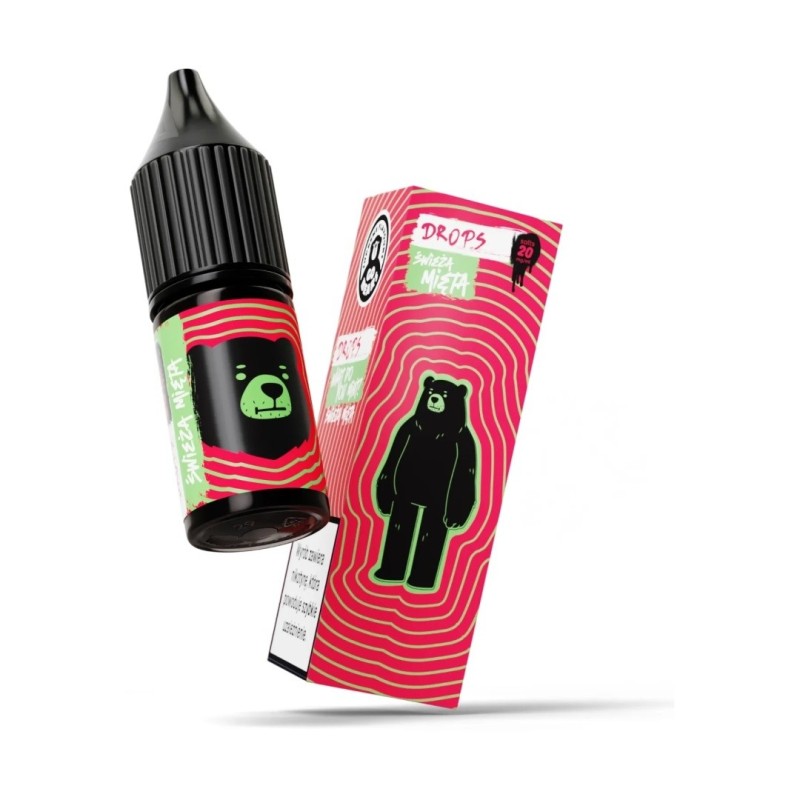 Liquid Go Bears Drops Salt 10ml - Świeża Mięta 20mg (A25) | Eliq Vapoteur