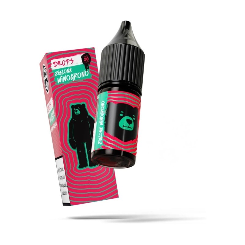 Liquid Go Bears Drops Salt 10ml - Zielone Winogrono 20mg (A25) | Eliq Vapoteur