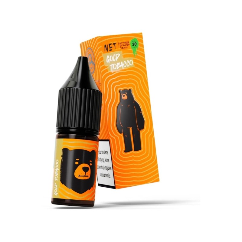 Liquid Go Bears Net Salt 10ml - Gold Tobacco 20mg (A25) | Eliq Vapoteur