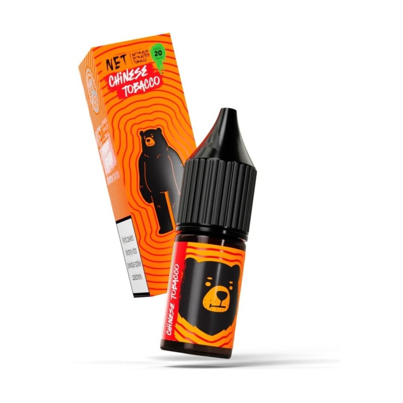 Liquid Go Bears Net Salt 10ml - Tabac Chinois 20mg (A25) | Eliq Vapoteur