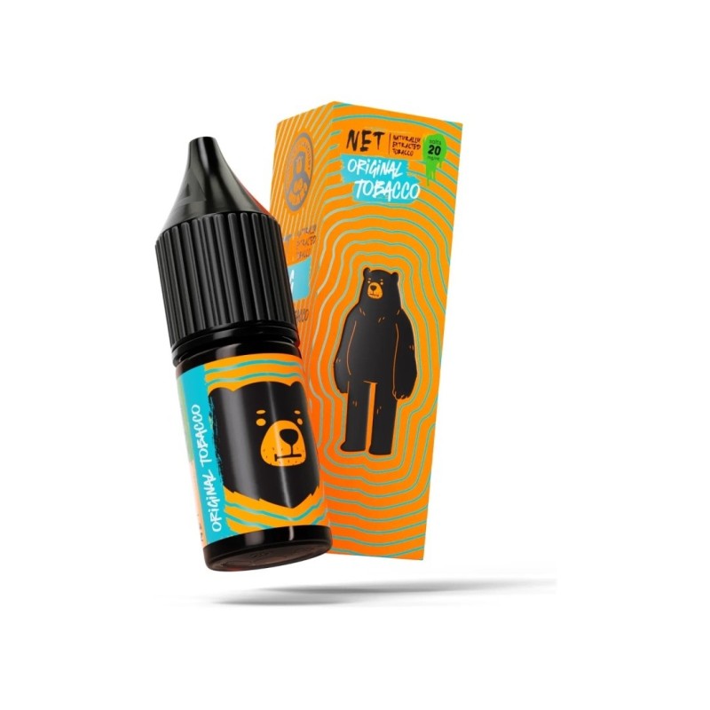 Liquid Go Bears Net Salt 10ml - Original Tobacco 20mg (A25) | Eliq Vapoteur