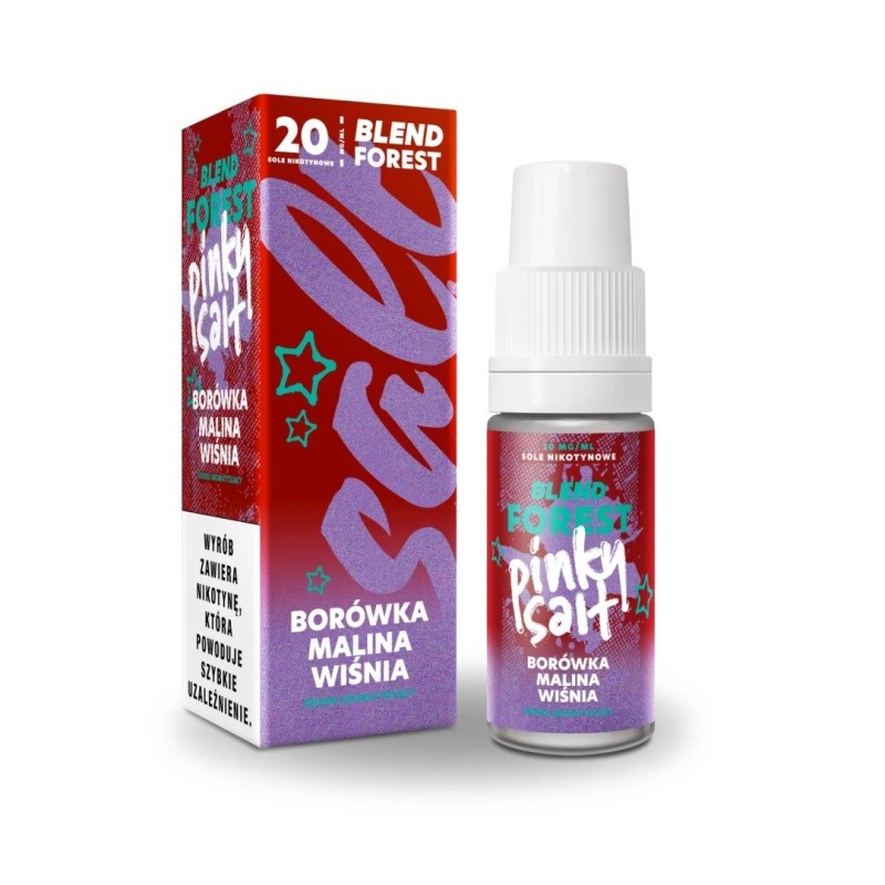 Liquid Pinky Vape Forest Salt 10ml - Myrtille Framboise Cerise 20mg (A25) | Eliq Vapoteur