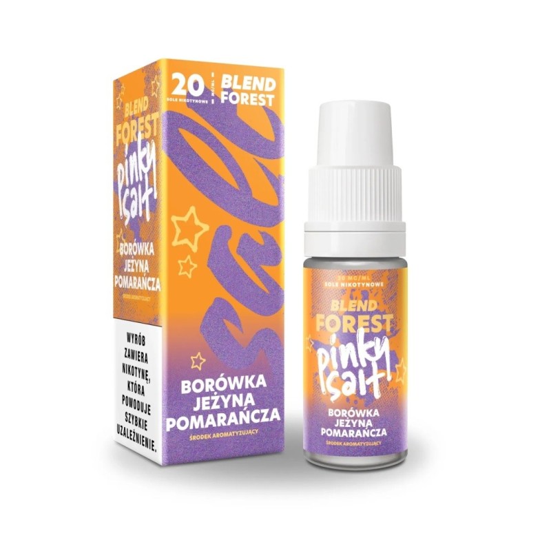 Liquid Pinky Vape Forest Salt 10ml - Myrtille, Mûre, Orange 20mg (A25) | Eliq Vapoteur