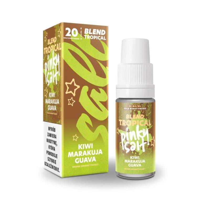 Liquid Pinky Vape Tropical Salt 10ml - Kiwi Marakuja Guava 20mg (A25) | Eliq Vapoteur