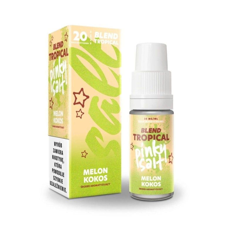 Liquid Pinky Vape Tropical Salt 10ml - Melon Coco 20mg (A25) | Eliq Vapoteur