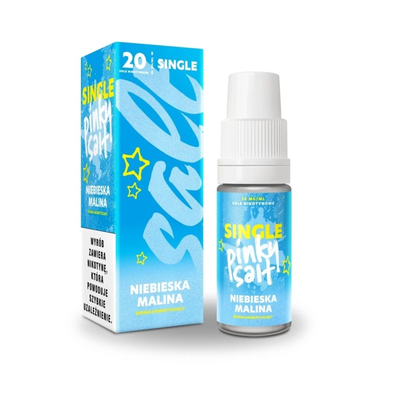 Liquid Pinky Vape Sel de Nicotine 10ml - Framboise Bleue 20mg (A25) | Eliq Vapoteur