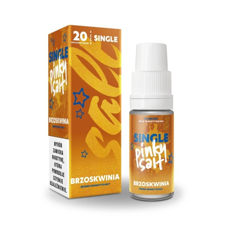 Liquid Pinky Vape Single Salt 10ml - Pêche 20mg (A25) | Eliq Vapoteur