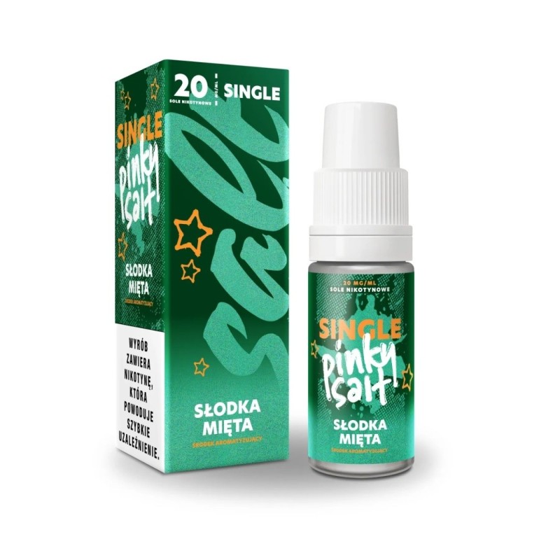 Liquid Pinky Vape Single Salt 10ml - Menthe Douce 20mg (A25) | Eliq Vapoteur
