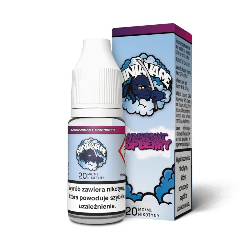 Liquid Ninja Vape Salt 10ml - Blackcurrant Raspberry 20mg (A25) | Eliq Vapoteur