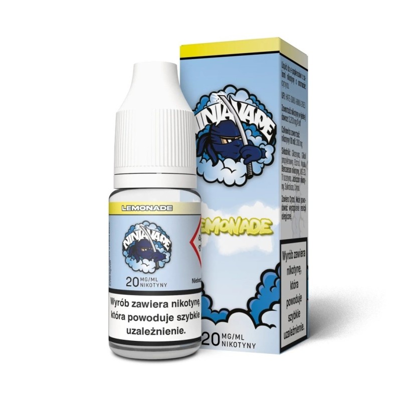Liquid Ninja Vape Salt 10ml - Lemonade 20mg (A25) | Eliq Vapoteur