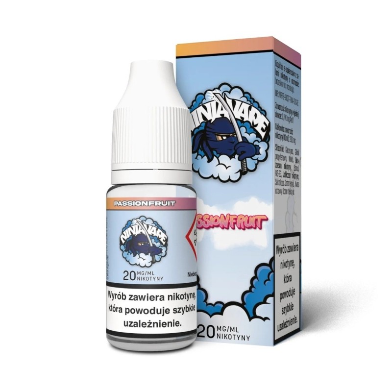 Liquid Ninja Vape Salt 10ml - Passionfruit 20mg (A25) | Eliq Vapoteur