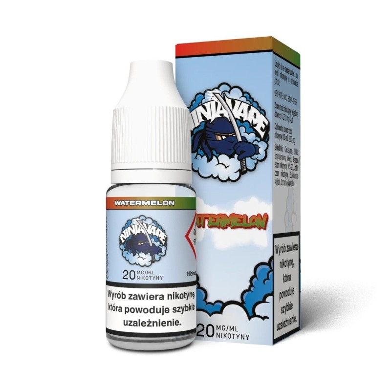 Liquid Ninja Vape Salt 10ml - Watermelon 20mg (A25) | Eliq Vapoteur