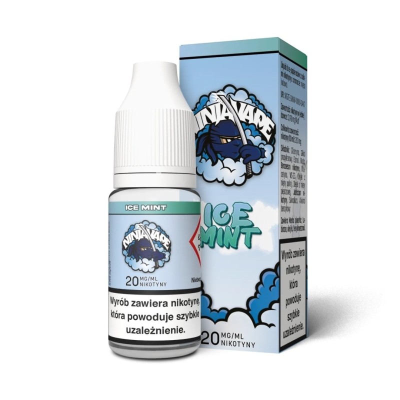 Liquid Ninja Vape Salt 10ml - Ice Mint 20mg (A25) | Eliq Vapoteur