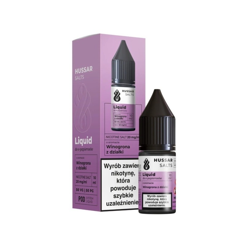 Liquid Hussar Salts 10ml - Winogrona z Działki 20mg (A25) | Eliq Vapoteur