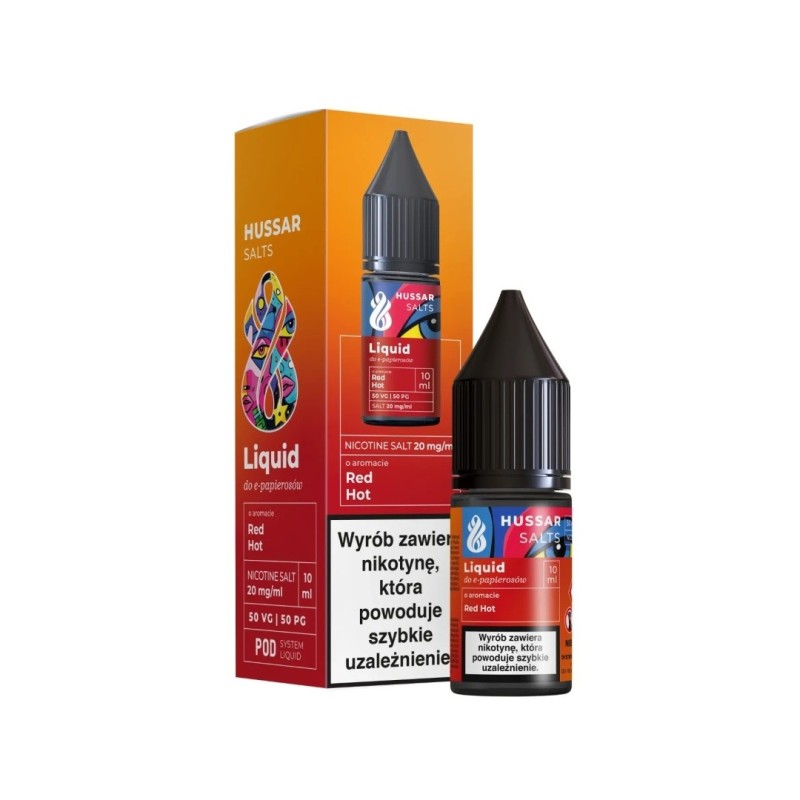 Liquid Hussar Salts 10ml - Red Hot 20mg (A25) | Eliq Vapoteur