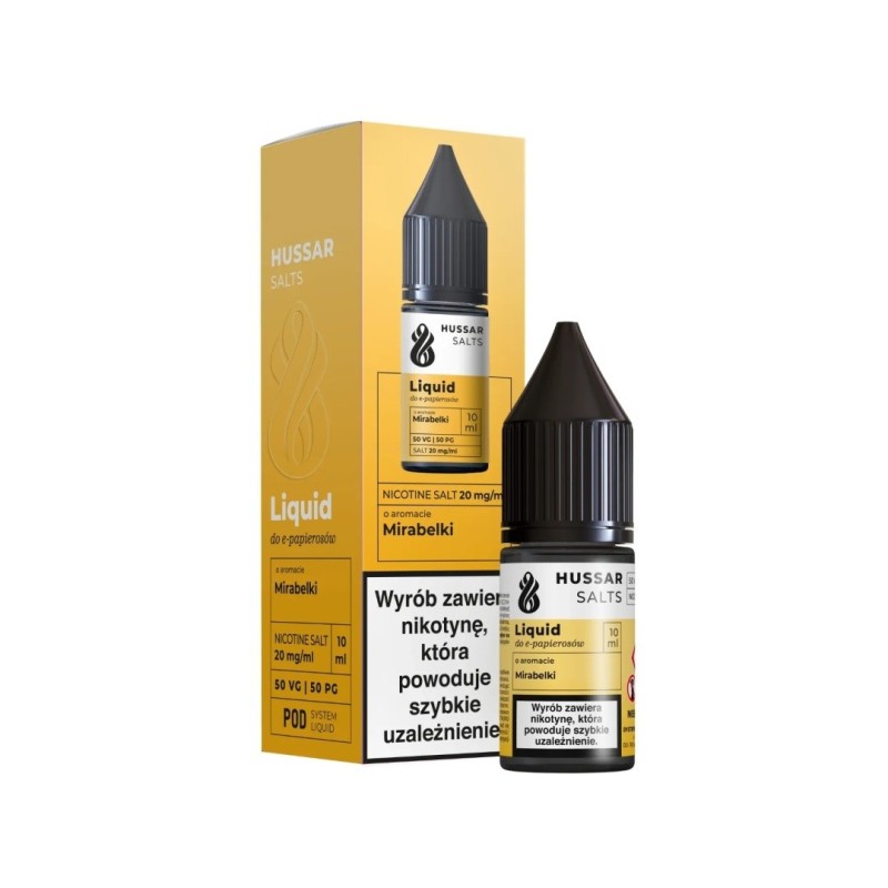 Liquid Hussar Salts 10ml - Mirabelka 20mg (A25) | Eliq Vapoteur