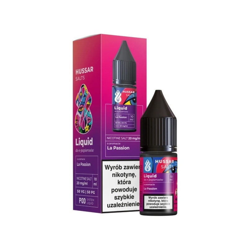 Liquid Hussar Salts 10ml - La Passion 20mg (A25) | Eliq Vapoteur
