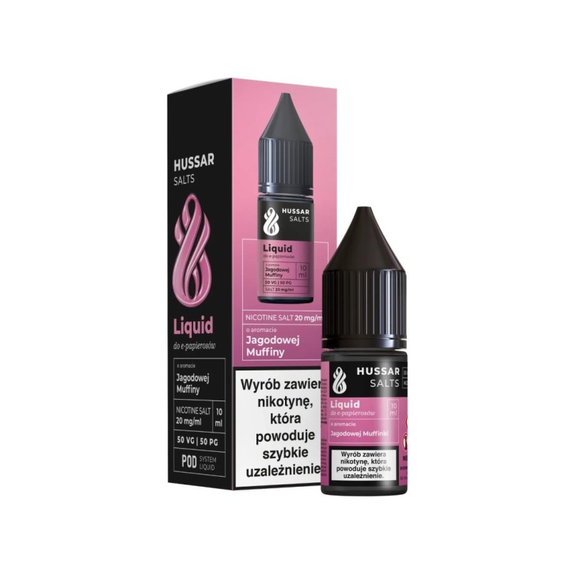 Liquid Hussar Salts 10ml - Muffin aux Fraises 20mg (A25) | Eliq Vapoteur
