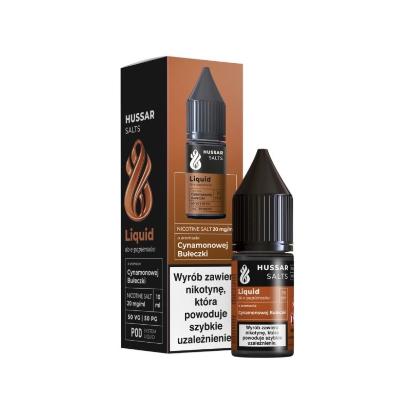 Liquid Hussar Salts 10ml - Petits Pains à la Cannelle 20mg (A25) | Eliq Vapoteur