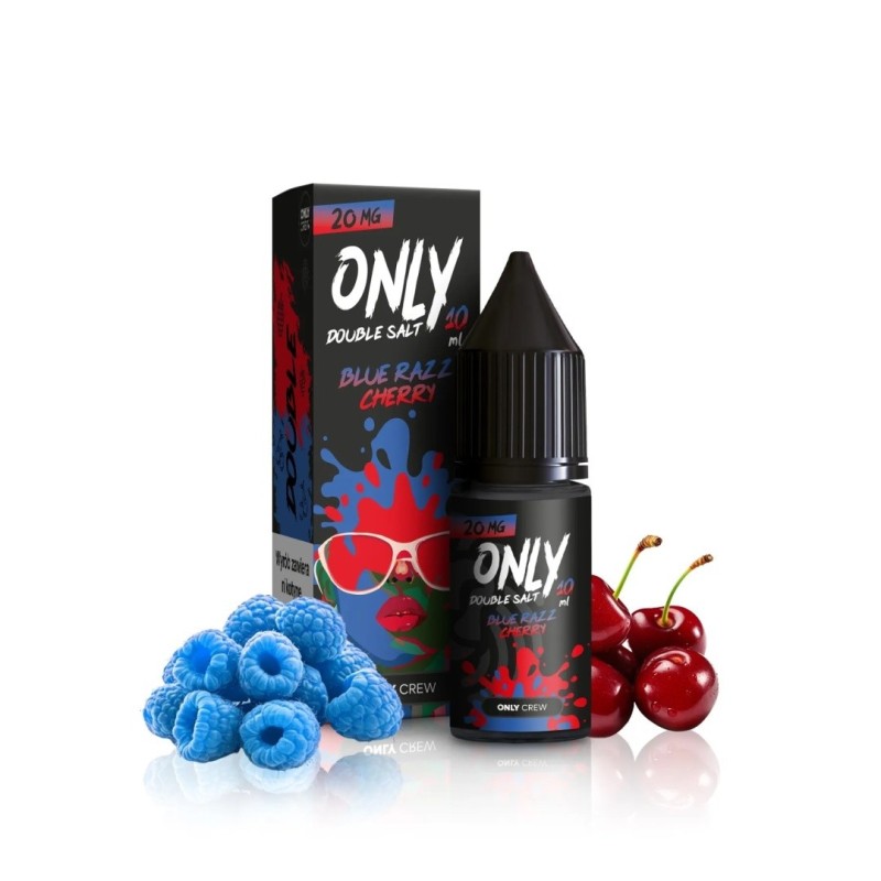 Liquid Only Double Salt 10ml - Blue Razz Cherry 20mg | Eliq Vapoteur