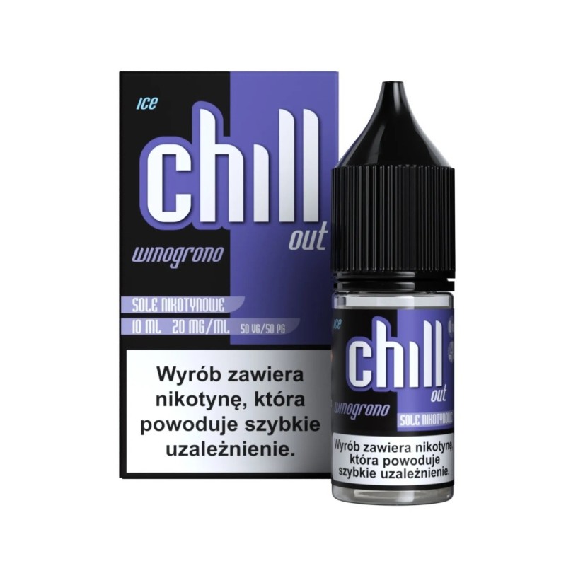 Liquid Chill Out Salt 10ml - Grape Ice 20mg (A25) | Eliq Vapoteur
