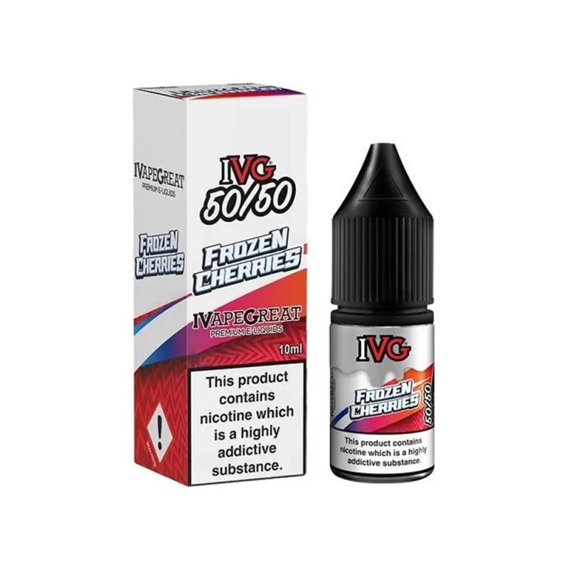 Liquid IVG 50/50 10ml - Frozen Cherries 12mg (A25) | Eliq Vapoteur