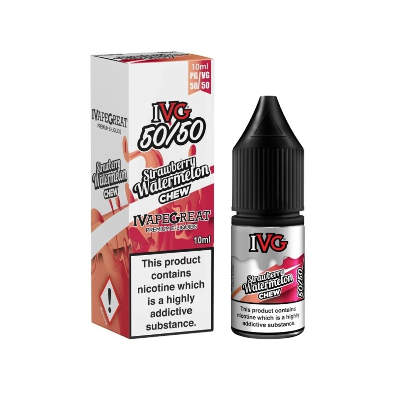 IVG 50/50 E-liquid 10ml - Strawberry Watermelon Chew 18mg | EliqVapoteur