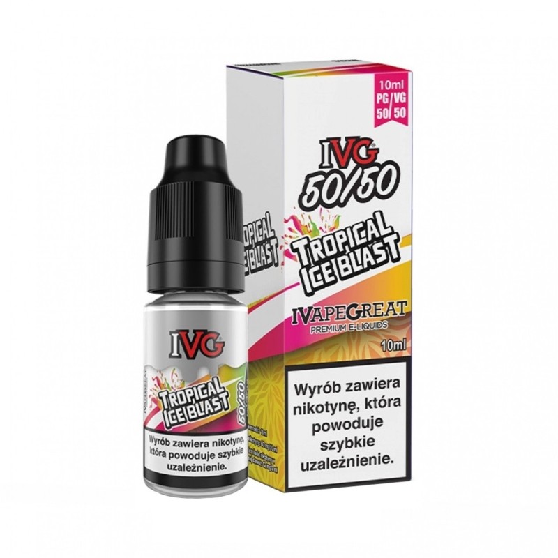 Liquid IVG 50/50 10ml - Tropical Ice Blast 12mg (A25) | Eliq Vapoteur
