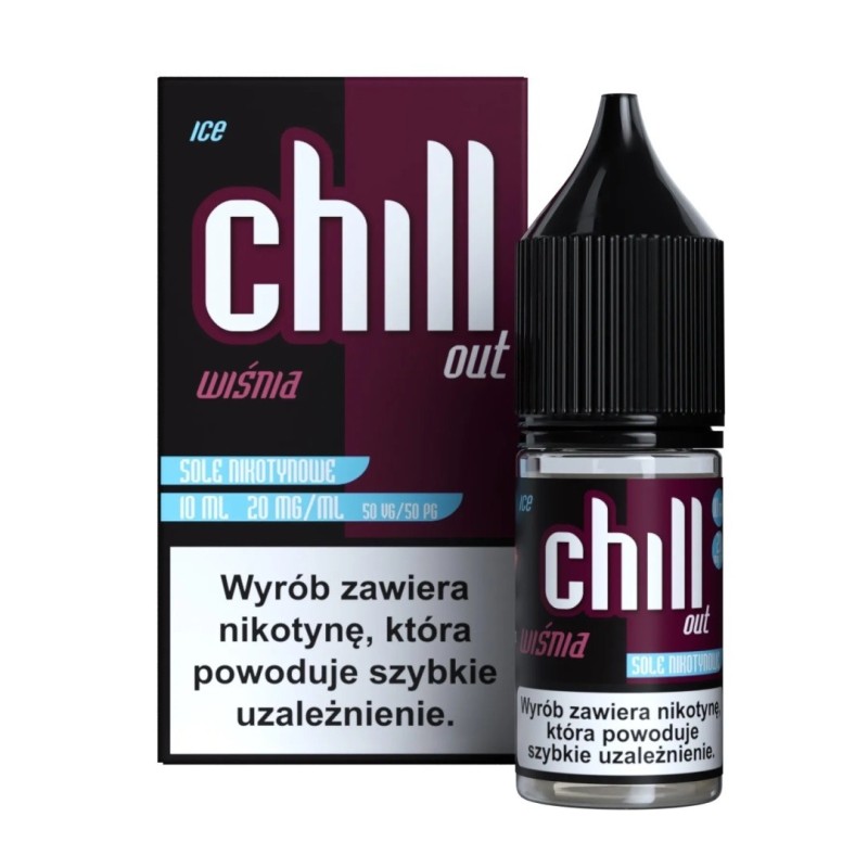 Liquid Chill Out Salt 10ml - Cherry Ice 20mg (A25) | Eliq Vapoteur