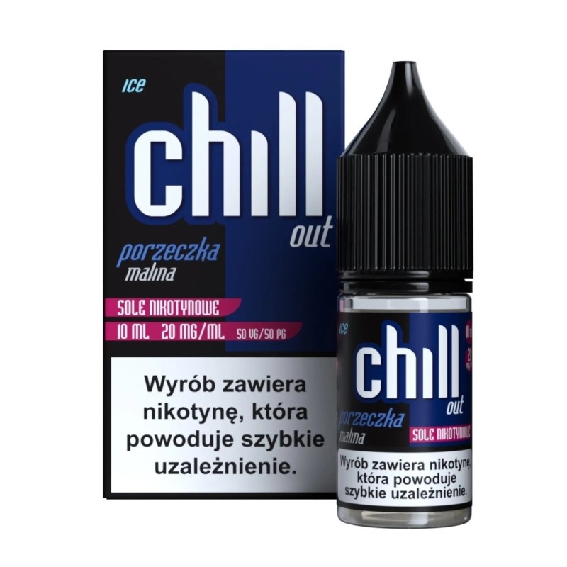 Chill Out Salt E-liquid 10ml - Blackcurrant Raspberry Ice 20mg | EliqVapoteur