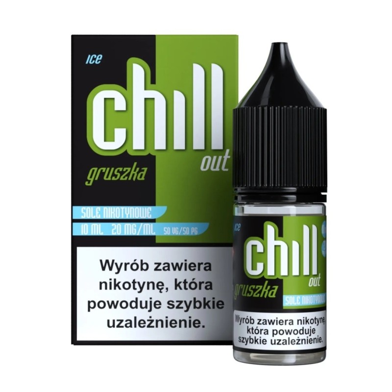 Chill Out Salt E-liquid 10ml - Pear Ice 20mg | EliqVapoteur