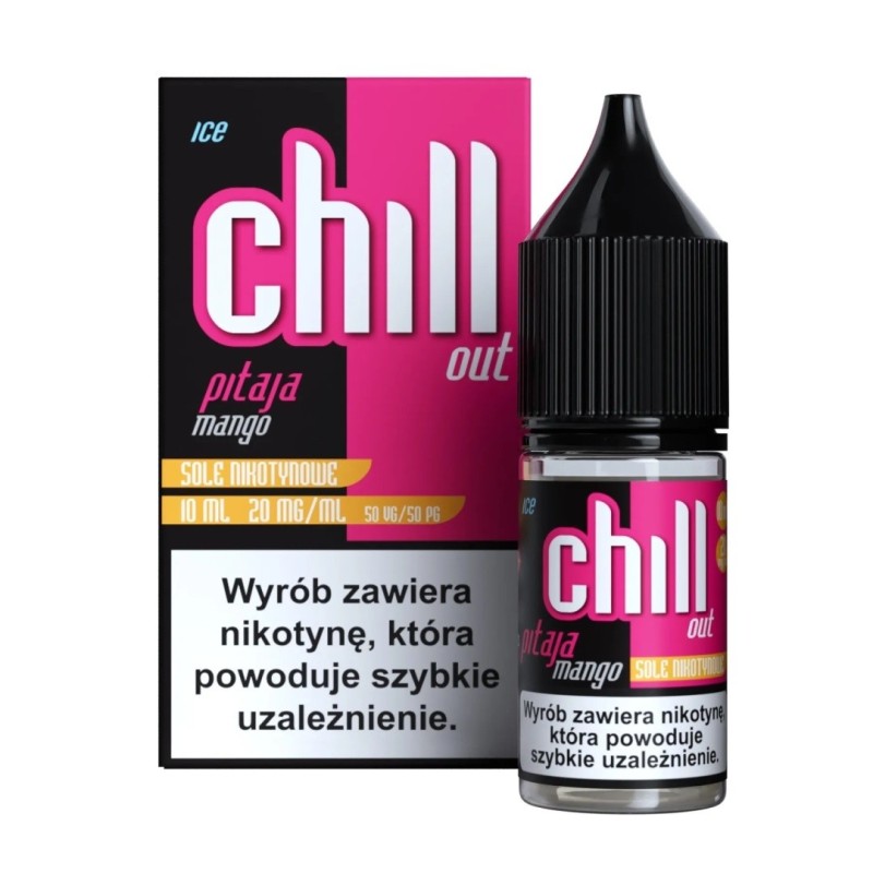 Chill Out Salt E-liquid 10ml - Pitaya Mango Ice 20mg | EliqVapoteur