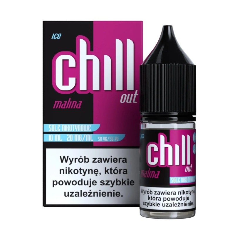 Liquid Chill Out Salt 10ml - Malina Ice 20mg (A25) | Eliq Vapoteur