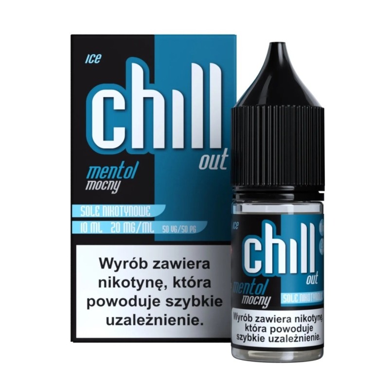 Liquid Chill Out Salt 10ml - Mentol Mocny Ice 20mg (A25) | Eliq Vapoteur