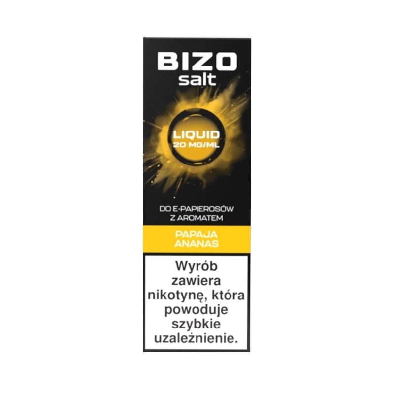 Liquid Bizo Salt 10ml - Papaja Ananas 20mg (A25) | Eliq Vapoteur