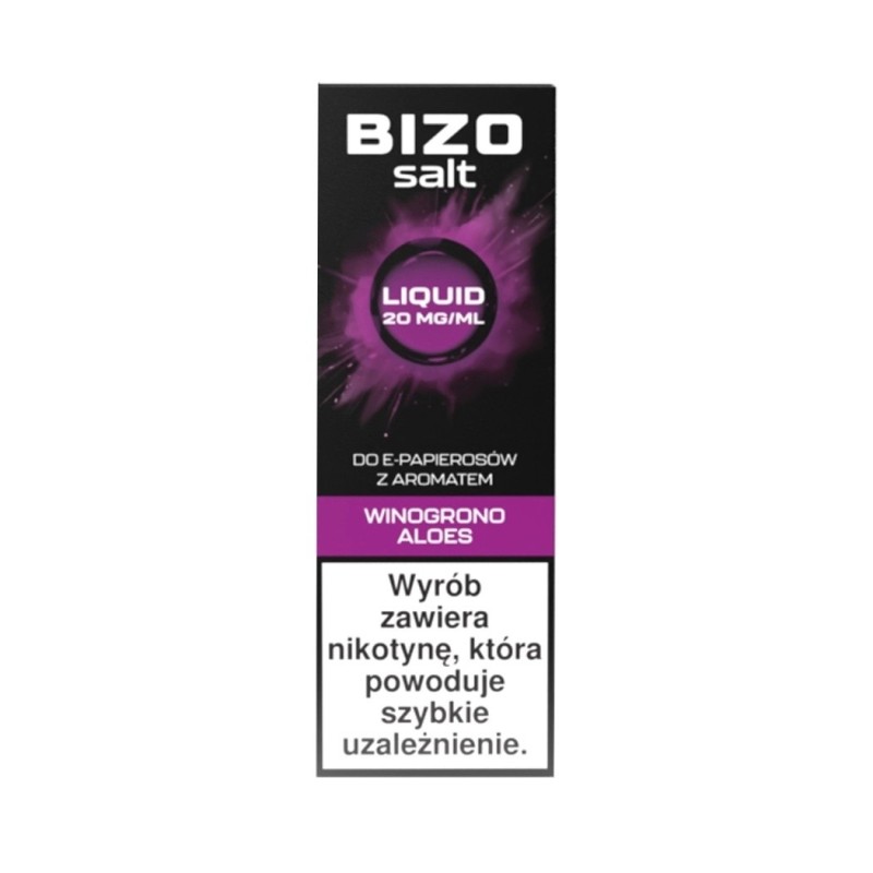 Liquid Bizo Salt 10ml - Winogrono Aloes 20mg (A25) | Eliq Vapoteur