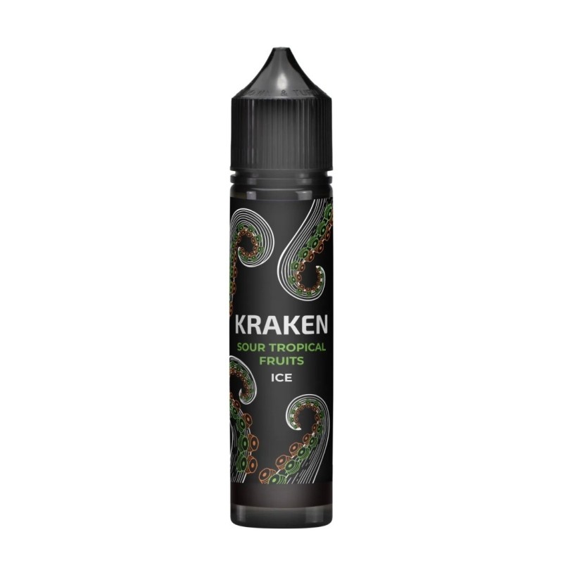 Longfill Kraken 10/60ml - Sour Tropical Fruits Ice (A25) | Eliq Vapoteur