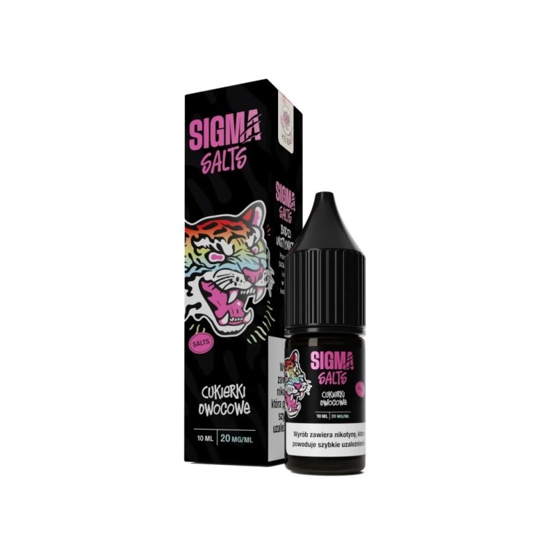 Liquid Sigma Salts 10ml - Cukierki Owocowe 20mg (A25) | Eliq Vapoteur