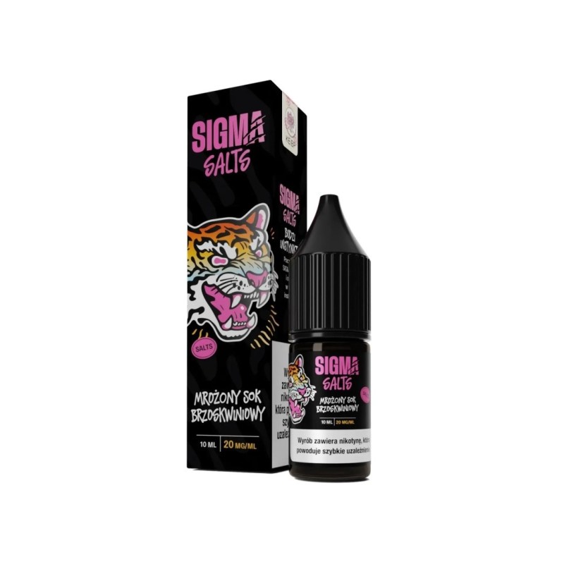 Liquid Sigma Salts 10ml - Mrożony Sok Brzoskwiniowy 20mg (A25) | Eliq Vapoteur