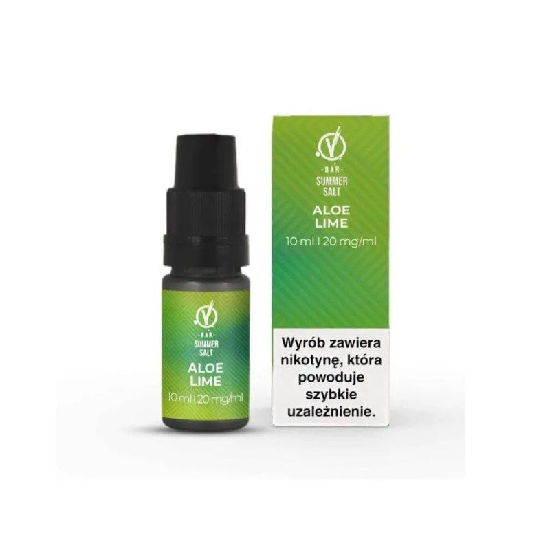 Liquid VBar Summer Salt 10ml - Aloe Lime 20mg (A25) | Eliq Vapoteur