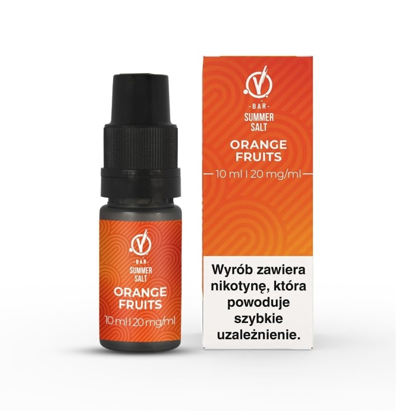 Liquid VBar Summer Salt 10ml - Orange Fruits 20mg (A25) | Eliq Vapoteur
