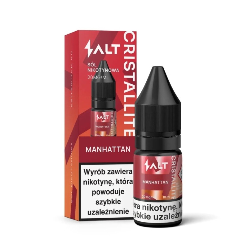 LIQUID CRISTALLITE Salt 10ml 20mg - Manhattan (A25) | Eliq Vapoteur