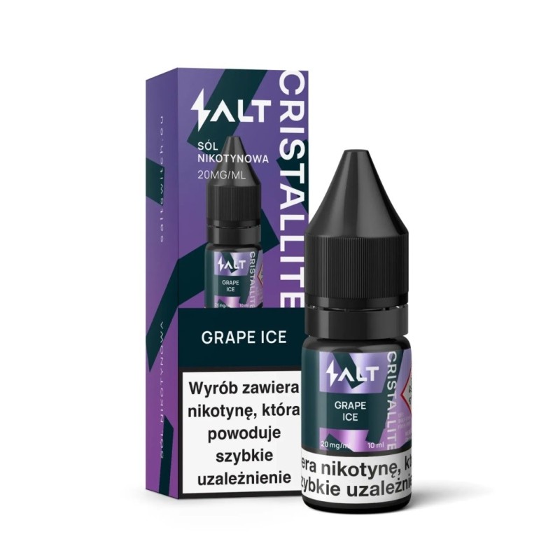 LIQUID CRISTALLITE Sel 10ml 20mg - Grape Ice (A25) | Eliq Vapoteur