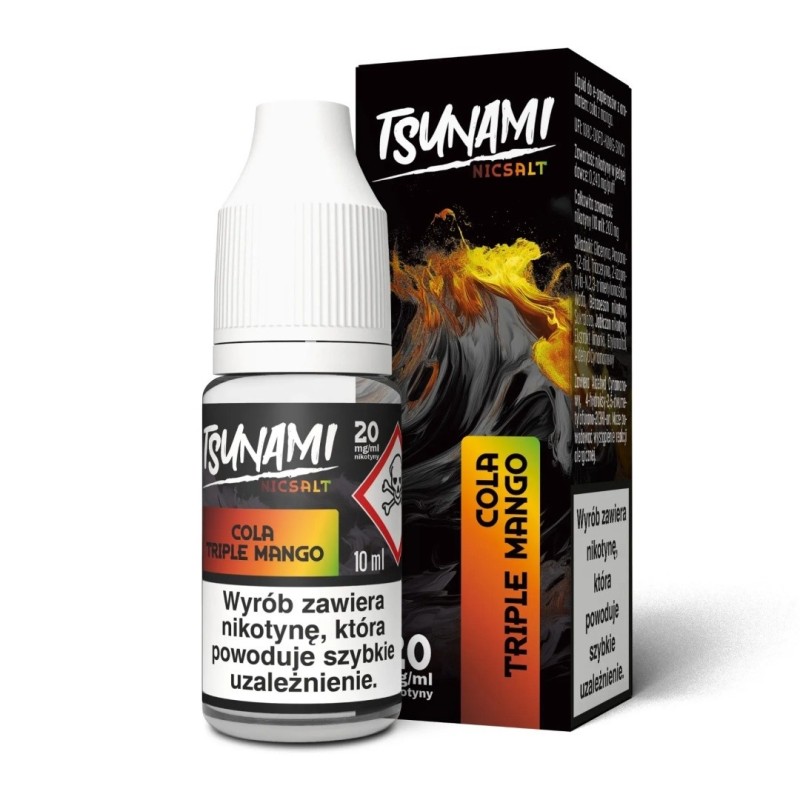 Liquid Tsunami NicSalt - 10ml Cola Triple Mango 20mg (A25) | Eliq Vapoteur