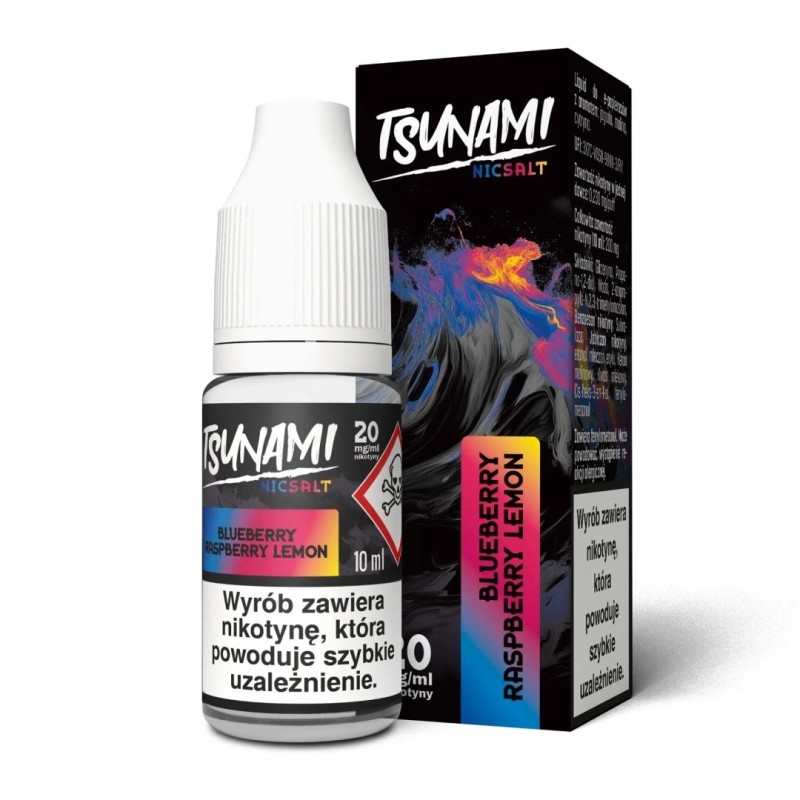 Liquid Tsunami NicSalt - 10ml Blueberry Raspberry Lemon 20mg (A25) | Eliq Vapoteur